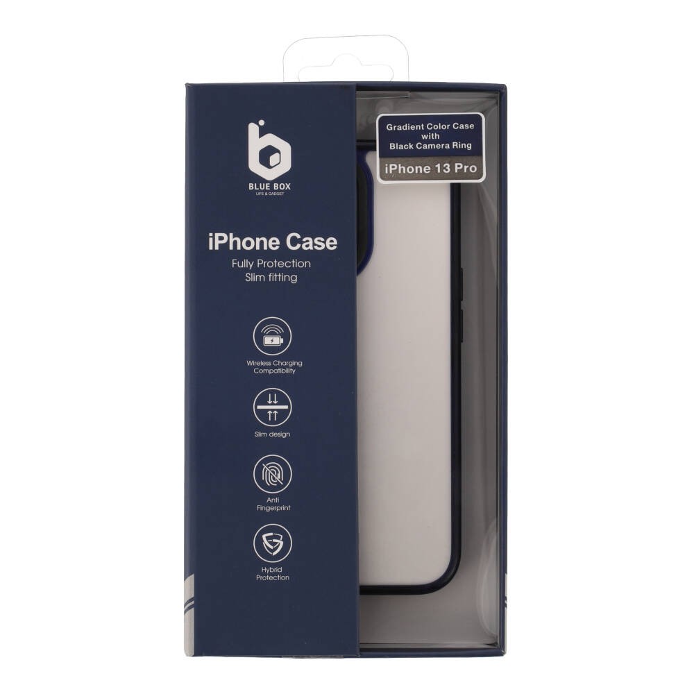 เคสไอโฟน Blue Box Casing for iPhone 13 Pro Navy Shading with black