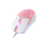 เมาส์เกมมิ่ง Onikuma Gaming Mouse Kiku White/Pink