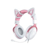 หูฟังเกมมิ่ง Onikuma gaming Headset X10 RGB 3.5mm Special Edition White/Pink