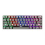 คีย์บอร์ดเกมมิ่ง Tsunami Gaming Keyboard MK-61 Cement Gray Blue Switch