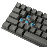 คีย์บอร์ดเกมมิ่ง Tsunami Gaming Keyboard MK-61 Cement Gray Blue Switch