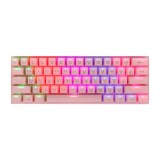 คีย์บอร์ดเกมมิ่ง Tsunami Gaming Keyboard MK-61 Sakura Pink Blue Switch