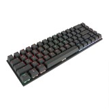 คีย์บอร์ดเกมมิ่ง Tsunami Gaming Keyboard MK-68 Graphite Gray Blue Switch