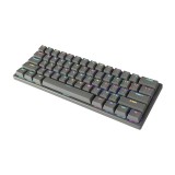 คีย์บอร์ดเกมมิ่ง Tsunami Gaming Keyboard MK-61 Max Cement Gray Blue Switch