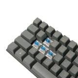 คีย์บอร์ดเกมมิ่ง Tsunami Gaming Keyboard MK-61 Max Cement Gray Blue Switch