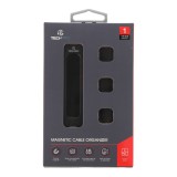 สายชาร์จ TECHPRO Magnetic Cable Management - Black