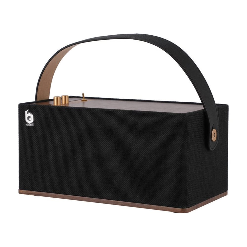 Blue Box Bluetooth Speaker Classic Wooden G1 Black