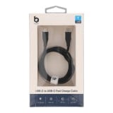 สายชาร์จ Blue Box USB-C to USB-C Cable Liquid Silicone 3A/60W Fast Charge & Data Sync 1M. Black (BB-C04R)