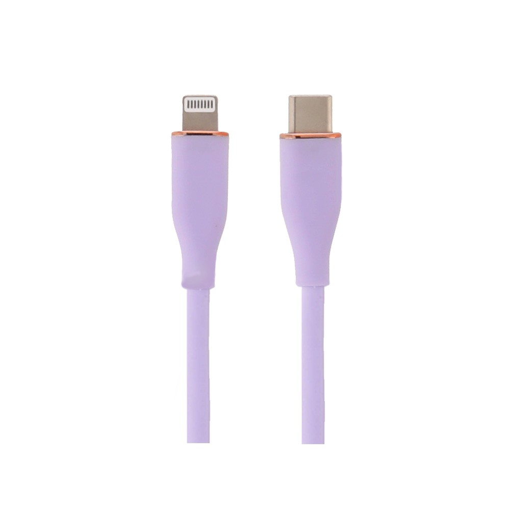 สายชาร์จ Blue Box USB-C to Lightning Cable 3A/27W Liquid Silicone Fast Charge 1 เมตร Purple