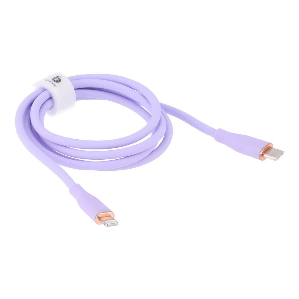 สายชาร์จ Blue Box USB-C to Lightning Cable 3A/27W Liquid Silicone Fast Charge 1 เมตร Purple