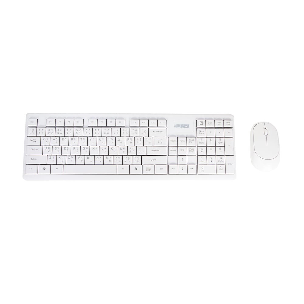 เมาส์ไร้สาย ALTEC Lansing Wireless Mouse + Keyboard ALBC6314 White