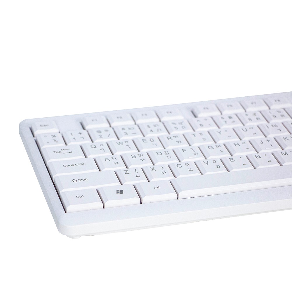 เมาส์ไร้สาย ALTEC Lansing Wireless Mouse + Keyboard ALBC6314 White