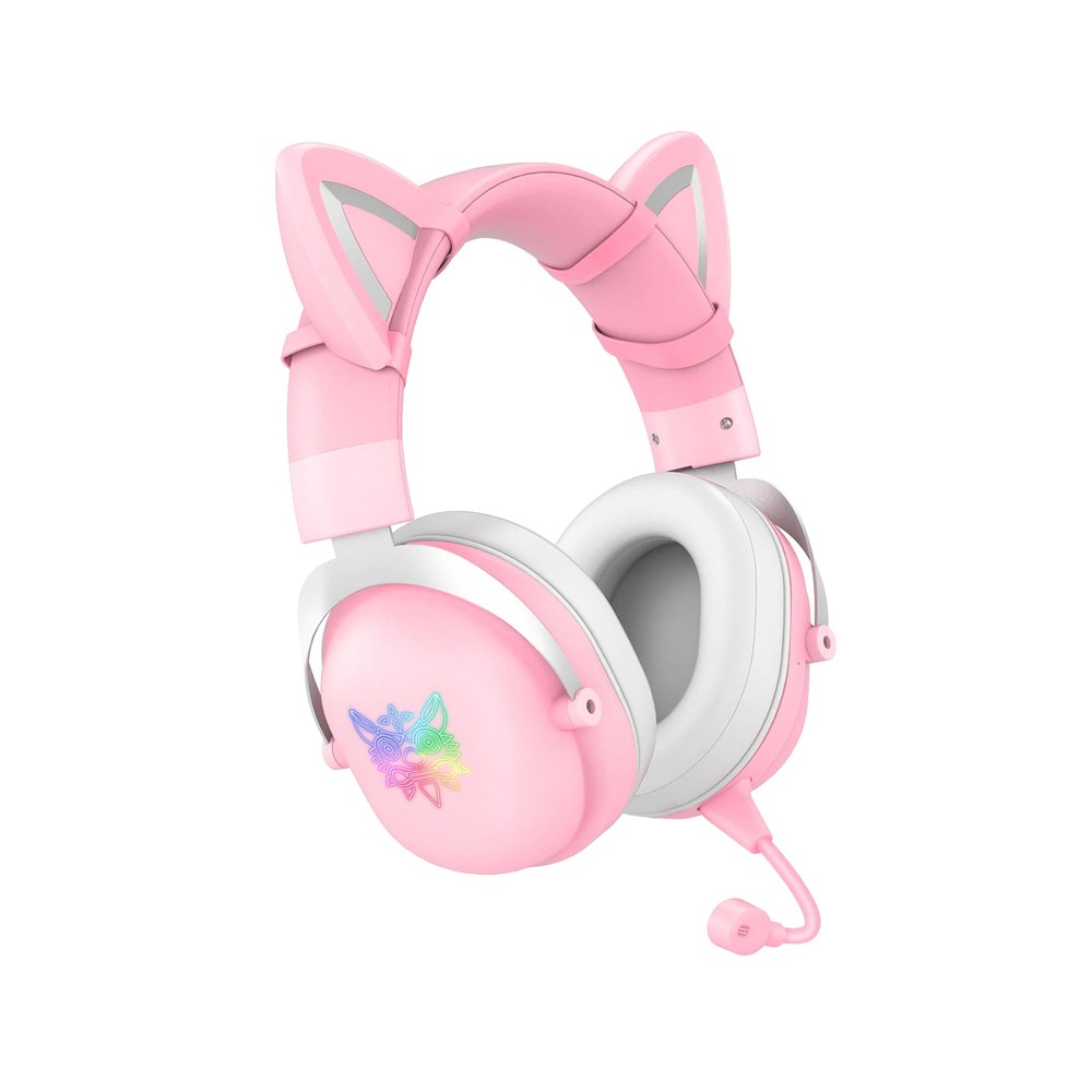 หูฟังเกมมิ่ง Onikuma gaming Headset B20 RGB Cat Ear Bluetooth 5.0 Pink