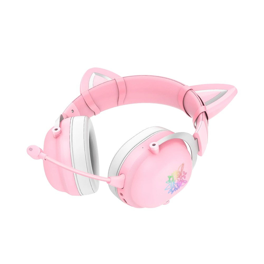 หูฟังเกมมิ่ง Onikuma gaming Headset B20 RGB Cat Ear Bluetooth 5.0 Pink