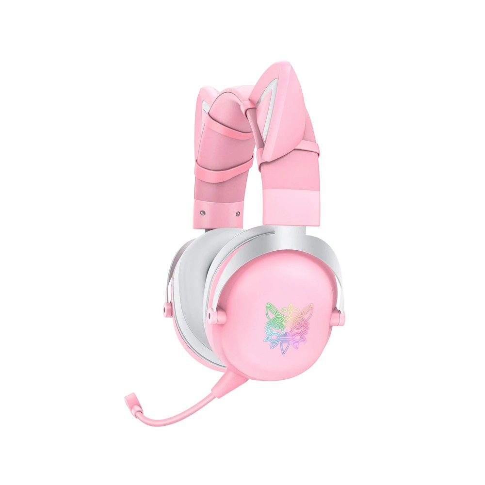 หูฟังเกมมิ่ง Onikuma gaming Headset B20 RGB Cat Ear Bluetooth 5.0 Pink