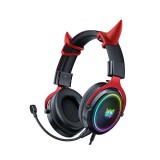 หูฟังเกมมิ่ง Onikuma gaming Headset X10 RGB 3.5 (Devil Edition)