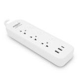 ปลั๊กไฟ Anitech 3 Way 3 Switch 2xUSB-A, 1xUSB-C 3M. H5333