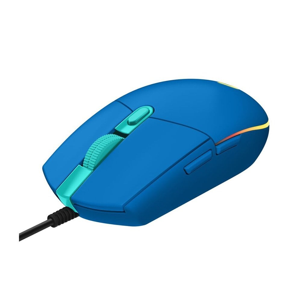 เมาส์เกมมิ่ง Logitech Gaming Mouse G203 Lightsync Blue