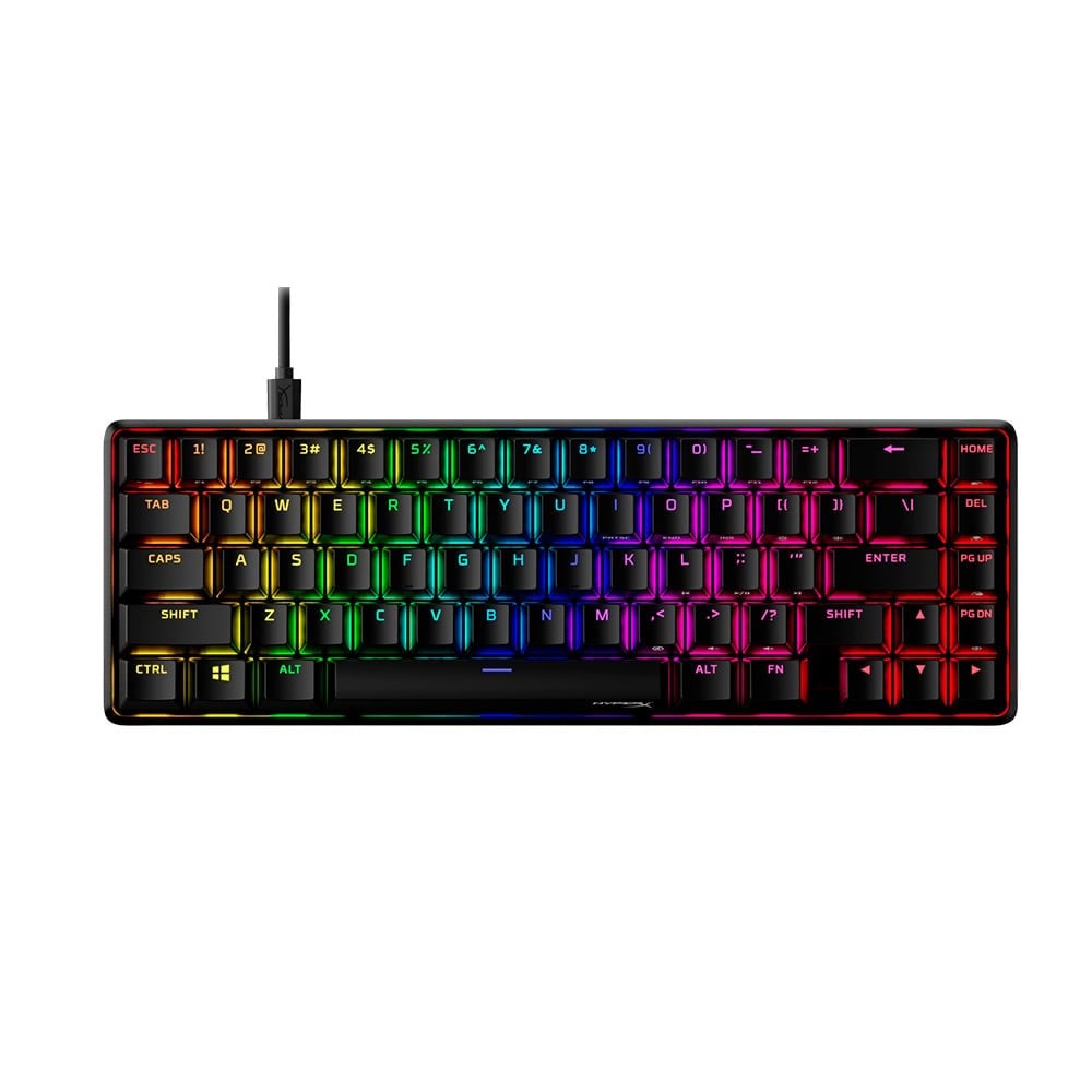 คีย์บอร์ดเกมมิ่ง HyperX Gaming Keyboard Alloy Origins 65 Aqua/Tactile SW (US)