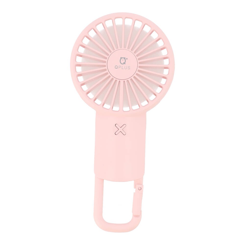 พัดลมพกพา QPLUS Portable Fan with Carabiner - Pink