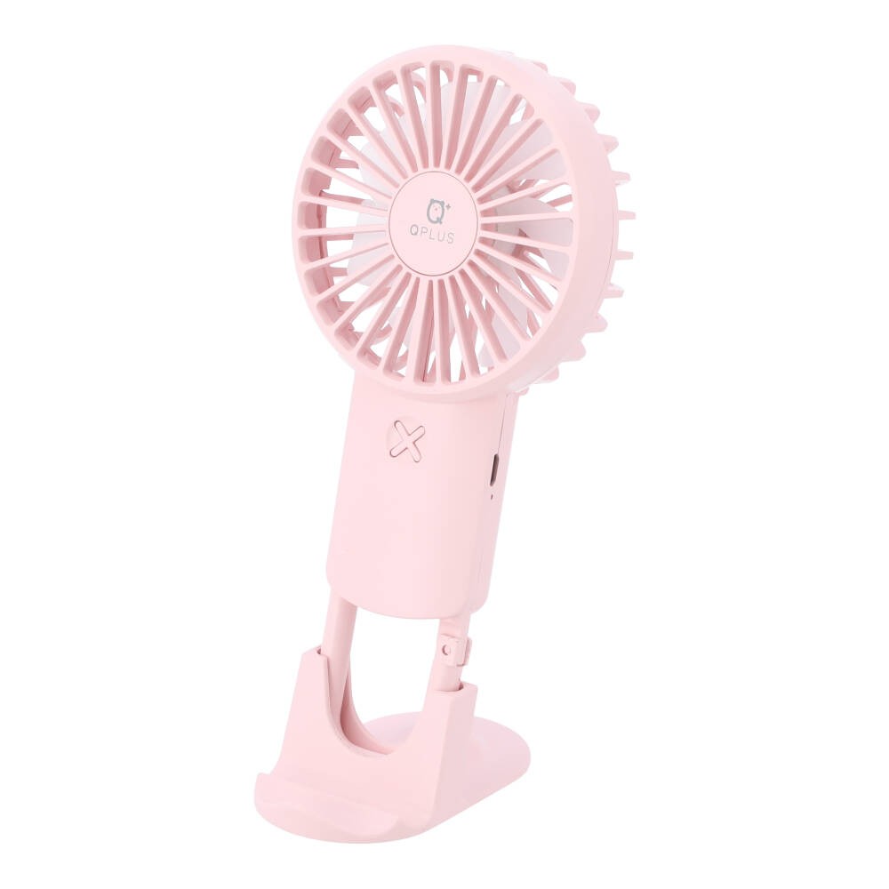 พัดลมพกพา QPLUS Portable Fan with Carabiner - Pink