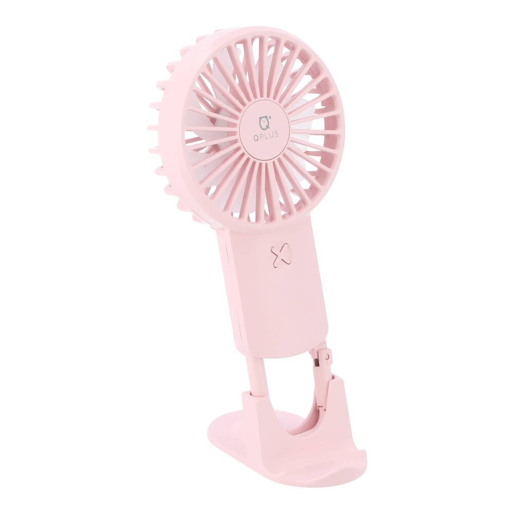 พัดลมพกพา QPLUS Portable Fan with Carabiner - Pink