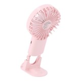 พัดลมพกพา QPLUS Portable Fan with Carabiner - Pink