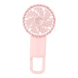 พัดลมพกพา QPLUS Portable Fan with Carabiner - Pink