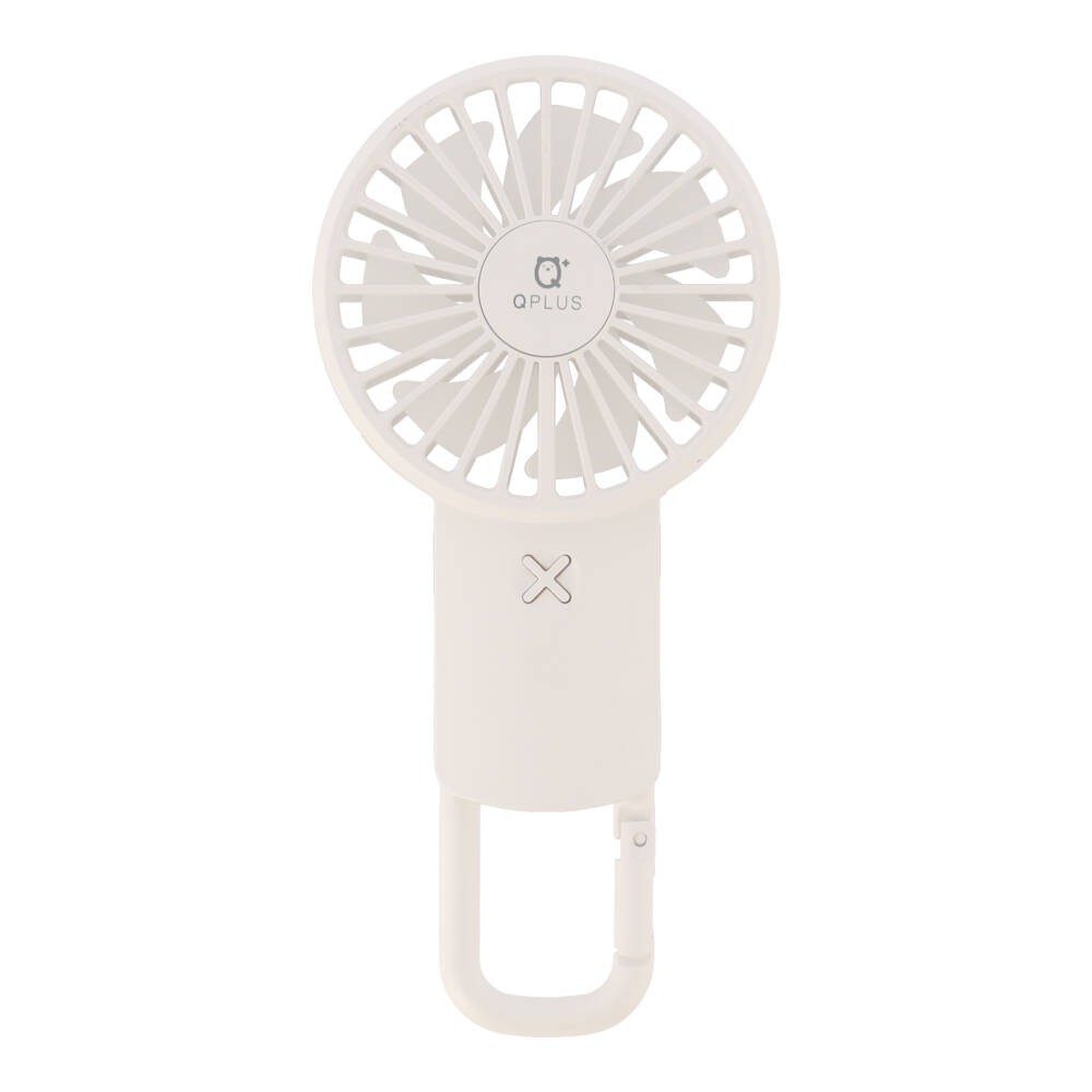 พัดลมพกพา QPLUS Portable Fan with Carabiner - White