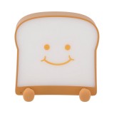 โคมไฟตั้งโต๊ะ QPLUS Toast Bread LED Night Lamp - Smile face