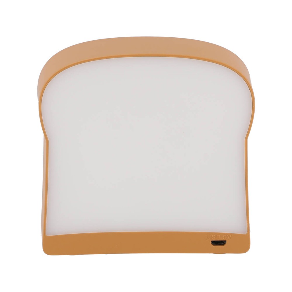 โคมไฟตั้งโต๊ะ QPLUS Toast Bread LED Night Lamp - Smile face