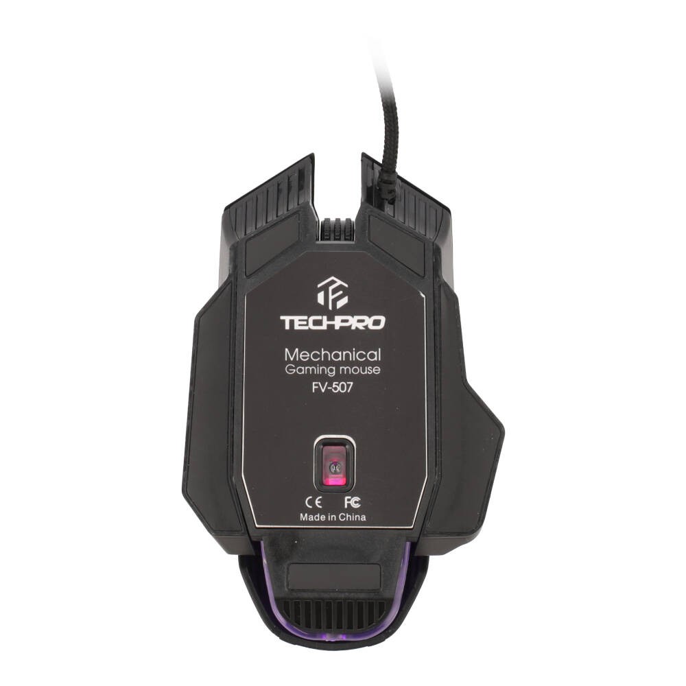 เมาส์เกมมิ่ง TECHPRO Mouse Gaming RGB FV-507 Black