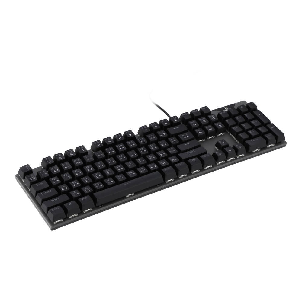 คีย์บอร์ดเกมมิ่ง TECHPRO Gaming Keyboard Mechanical (Blue Switch) FV-Q302 RGB Black