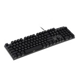 คีย์บอร์ดเกมมิ่ง TECHPRO Gaming Keyboard Mechanical (Blue Switch) FV-Q302 RGB Black