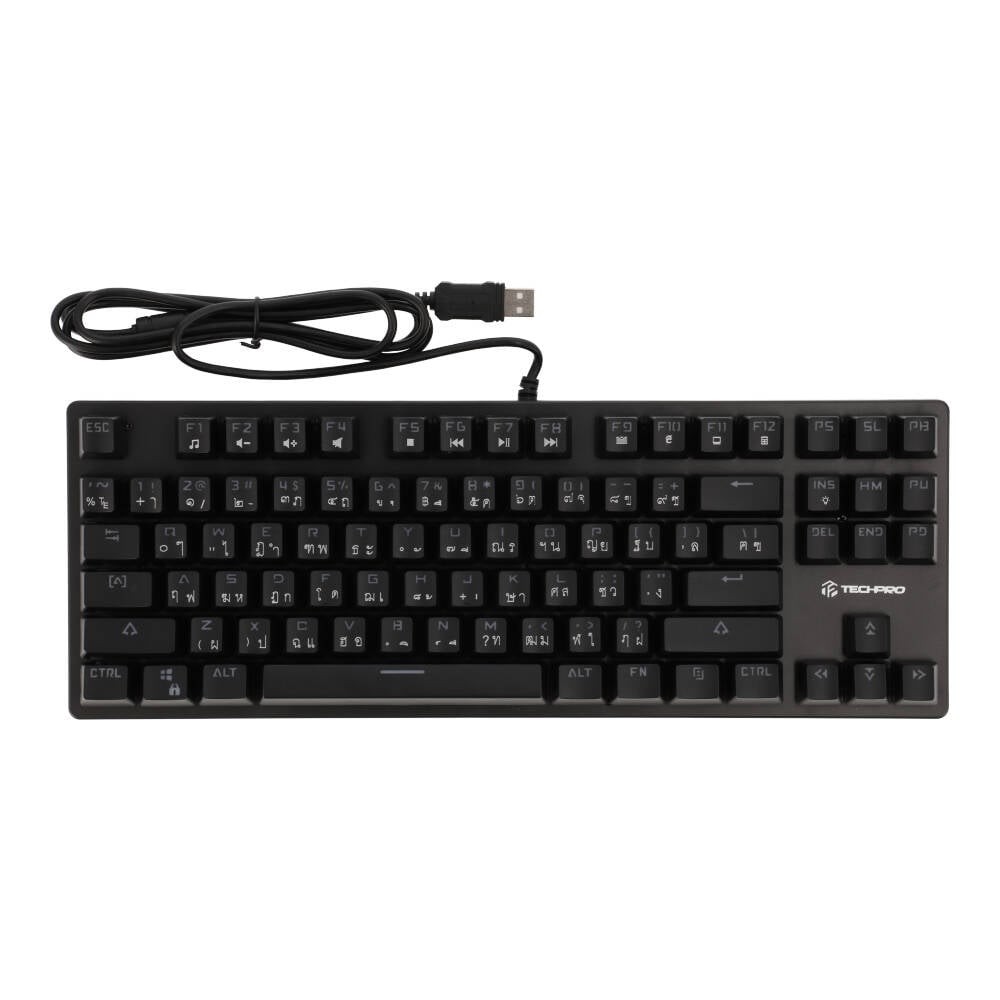 คีย์บอร์ดเกมมิ่ง TECHPRO Gaming Keyboard Mechanical FV-Q301 Black