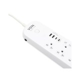 รางปลั๊กไฟ VOX Plug Nova iOT 1 Switch 5 Outlet 2 USB 1 Type-C 1 PD20W Fast Charge 3M. White