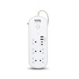 รางปลั๊กไฟ VOX Plug Nova iOT 1 Switch 5 Outlet 2 USB 1 Type-C 1 PD20W Fast Charge 3M. White