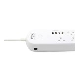 รางปลั๊กไฟ VOX Plug Nova iOT 1 Switch 5 Outlet 2 USB 1 Type-C 1 PD20W Fast Charge 3M. White