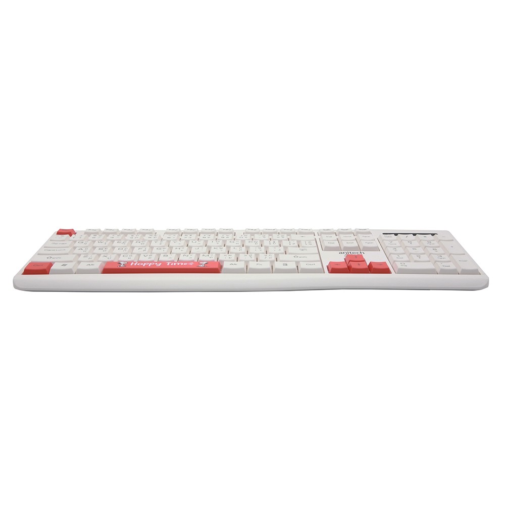 เมาส์และคีย์บอร์ด Anitech Wireless Mouse + Keyboard Snoopy (SNP-PA807) White