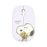 เมาส์ Anitech Wireless Mouse Snoopy (SNP-W228) Purple
