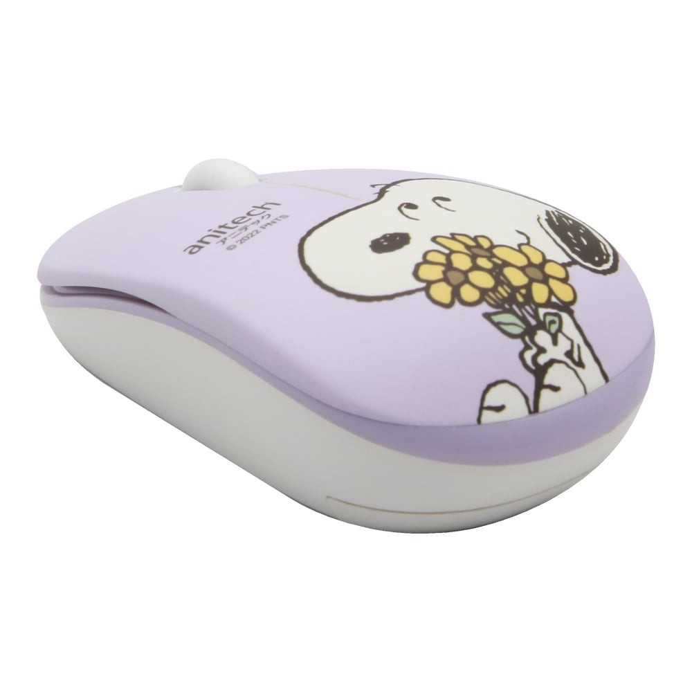 เมาส์ Anitech Wireless Mouse Snoopy (SNP-W228) Purple