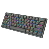 คีย์บอร์ดเกมมิ่ง Tsunami Gaming Keyboard MK-61 Pro Cement Gray Blue Switch