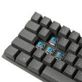 คีย์บอร์ดเกมมิ่ง Tsunami Gaming Keyboard MK-61 Pro Cement Gray Blue Switch