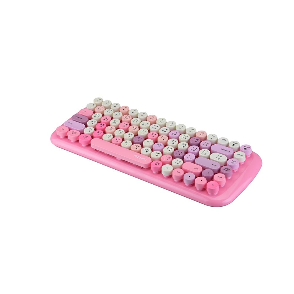 คีย์บอร์ดไร้สาย MOFii Bluetooth Keyboard Cotton Candy Mixed Pink (TH/EN)