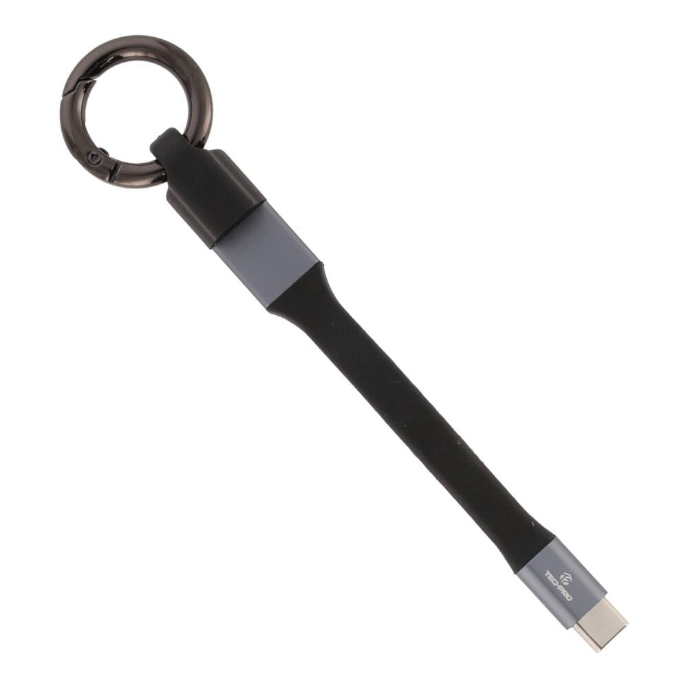 สายชาร์จ TECHPRO Mini Portable Keyring Charge & Sync Cable - USB-A to Type-C