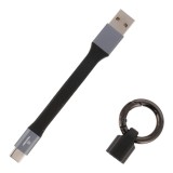 สายชาร์จ TECHPRO Mini Portable Keyring Charge & Sync Cable - USB-A to Type-C