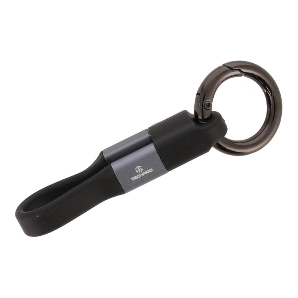 สายชาร์จ TECHPRO Mini Portable Keyring Charge & Sync Cable - USB-A to Type-C