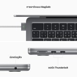 MacBook Air 13 : M2 chip 8C CPU/8C GPU/8GB/256GB - Space Gray (2022)