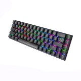 คีย์บอร์ดเกมมิ่ง Tsunami Gaming Keyboard MK-68 Pro Graphite Gray Blue Switch