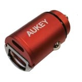 AUKEY Car Charger 1 USB-A (12W) / 1 USB-C (30W) Red (CC-A3 RD)